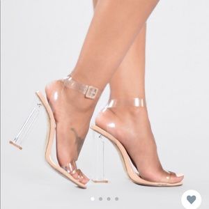 Transparent/ nude heels